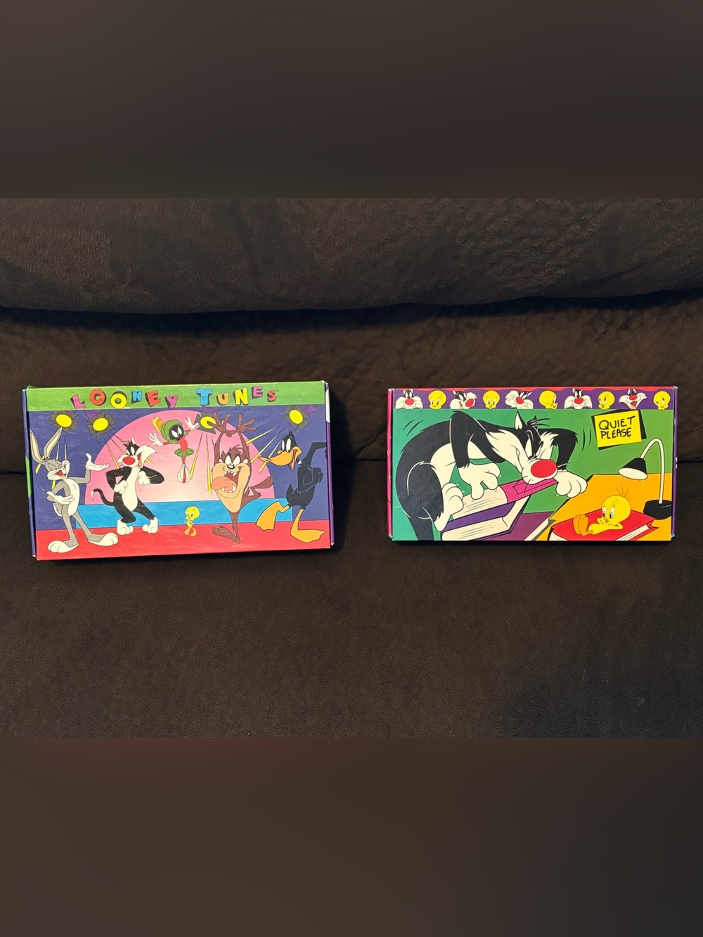 Vintage Looney Tunes pencil boxes